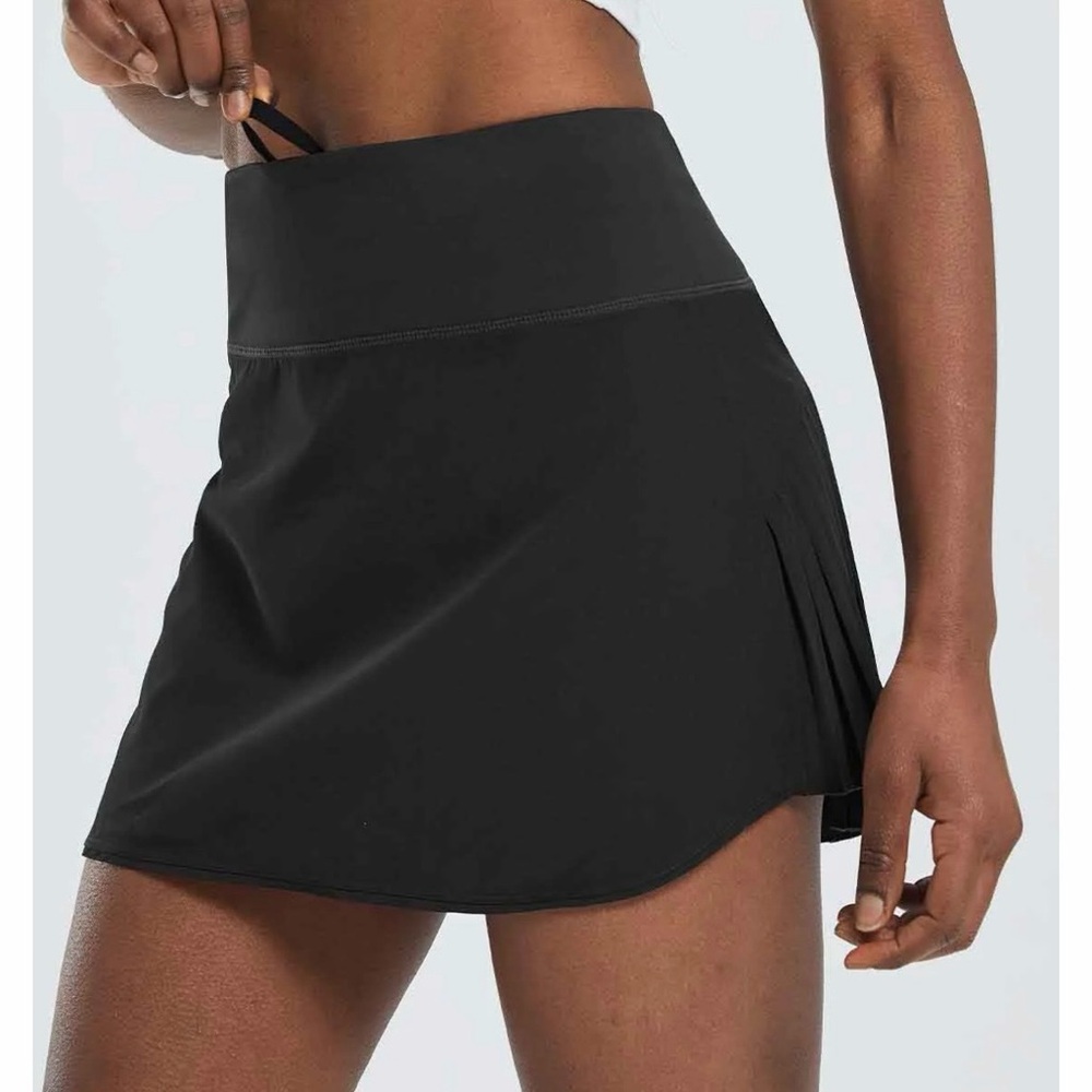 Baleaf high waisted gray tennis running skort